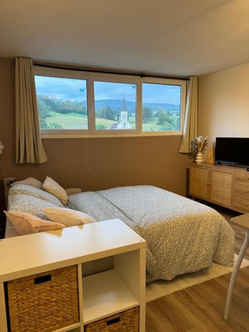 Studio Cosy Au Coeur Du Haut-Jura Foncine-le-Bas Exteriör bild